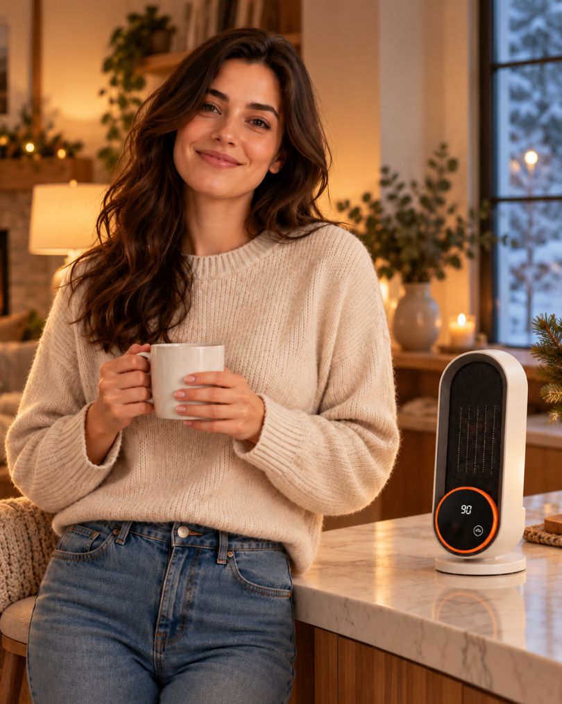 HeatOmi portable ceramic heater overview